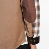 Giacca-camicia a quadri in beige in beige Junya watanabe - uomo 