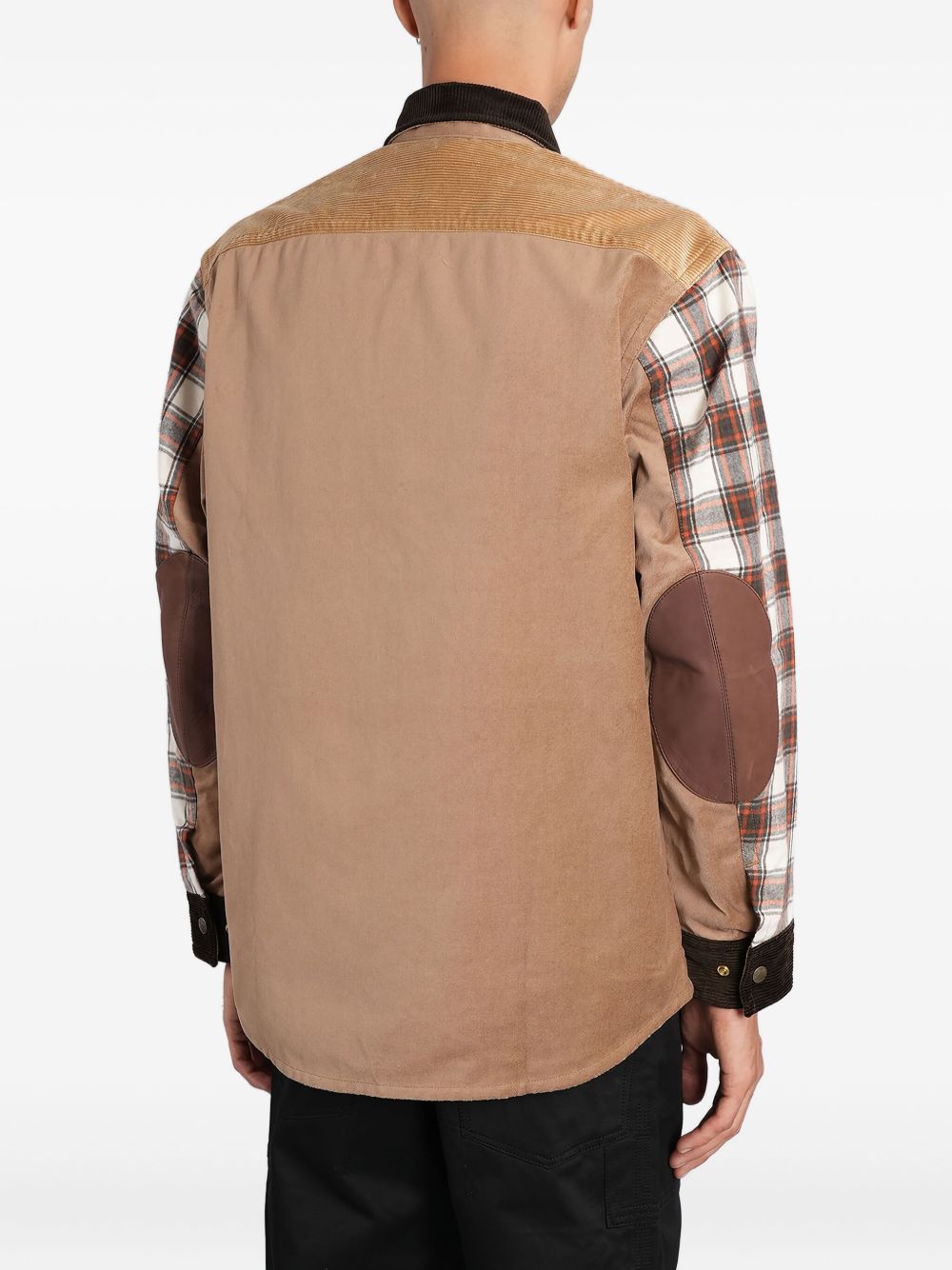 Giacca-camicia a quadri in beige in beige Junya watanabe - uomo 