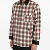 Giacca-camicia a quadri in beige in beige Junya watanabe - uomo 