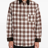 Giacca-camicia a quadri in beige in beige Junya watanabe - uomo 
