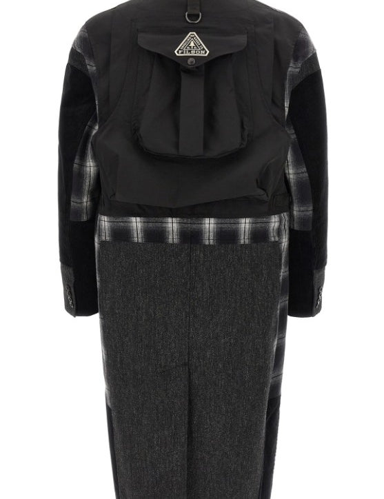 Cappotto patchwork Filson in nero  Junya Watanabe - uomo 