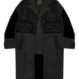 Cappotto patchwork Filson in nero  Junya Watanabe - uomo 