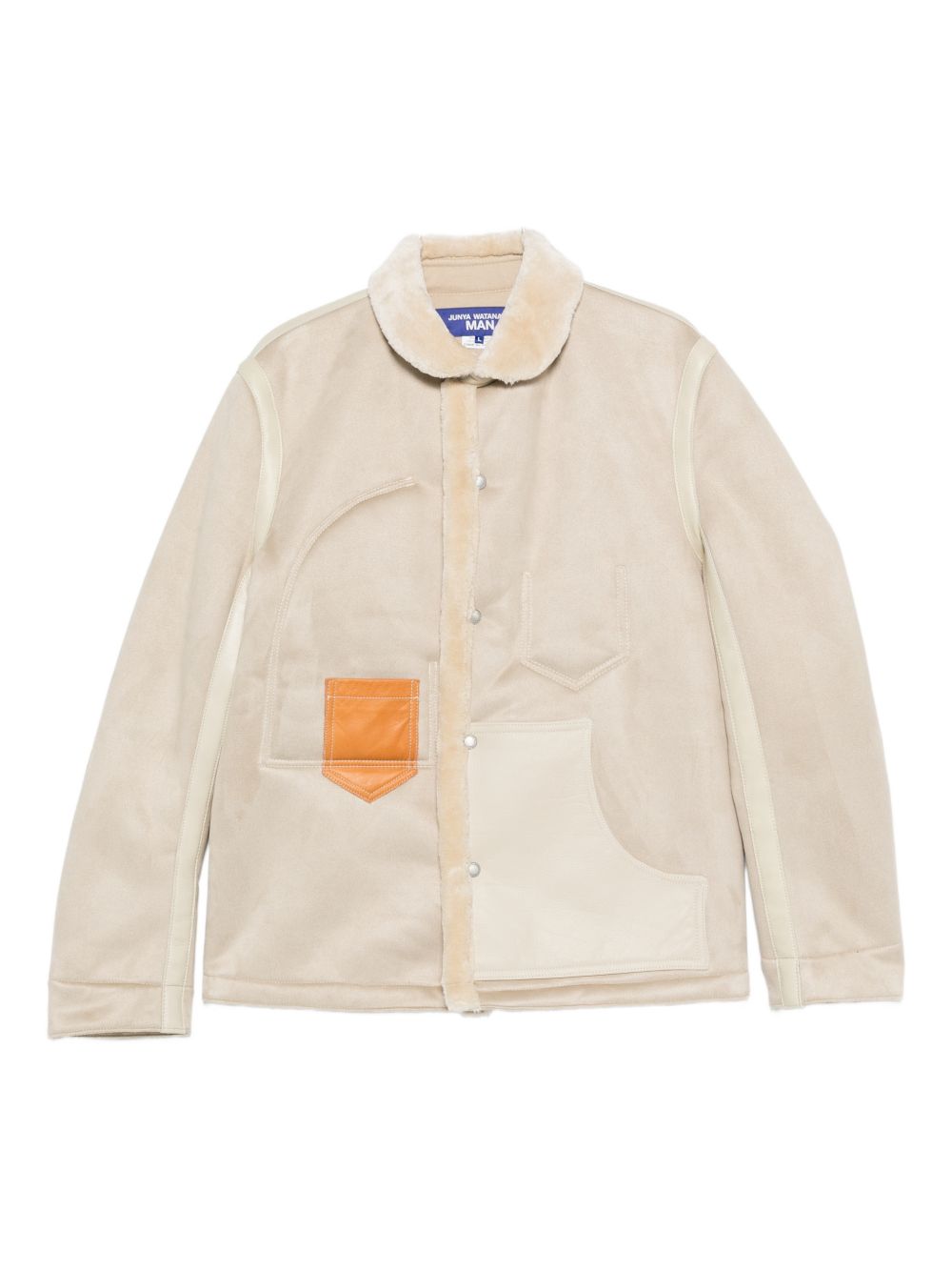 Giacca a pannelli con tasce in beige Junya watanabe - uomo 
