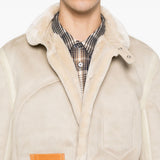 Giacca a pannelli con tasce in beige Junya watanabe - uomo 