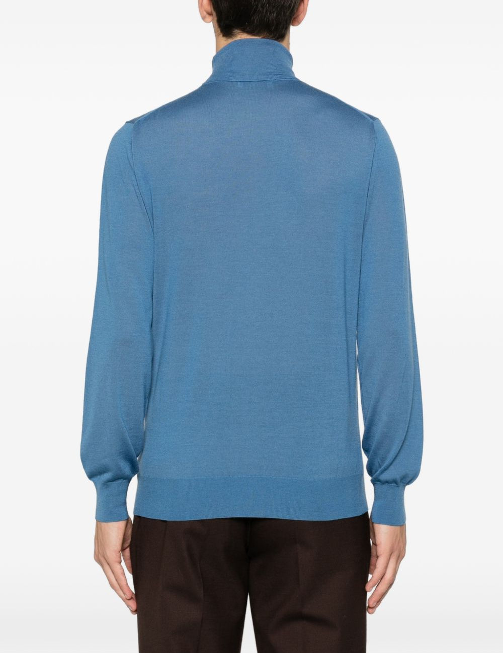 Maglione a collo alto in blu Kangra - uomo 