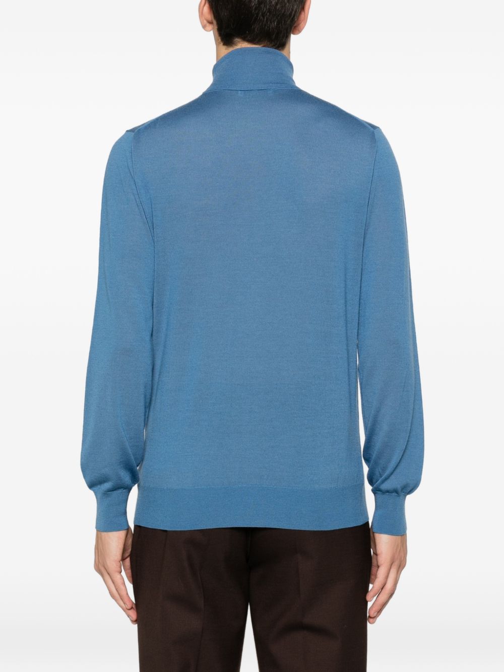 Maglione a collo alto in blu Kangra - uomo 