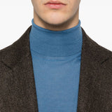 Maglione a collo alto in blu Kangra - uomo 