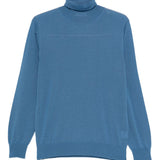 Maglione a collo alto in blu Kangra - uomo 