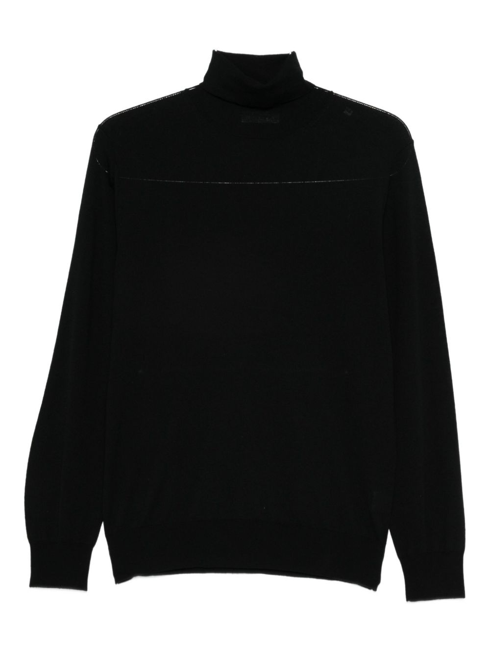 Maglione a collo alto in nero Kangra - uomo 
