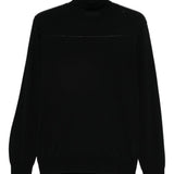 Maglione a collo alto in nero Kangra - uomo 