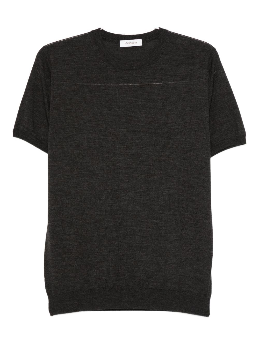 T-shirt girocollo in grigio Kangra - uomo 