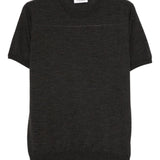 T-shirt girocollo in grigio Kangra - uomo 