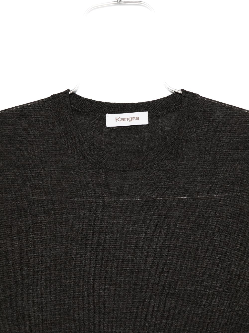 T-shirt girocollo in grigio Kangra - uomo 