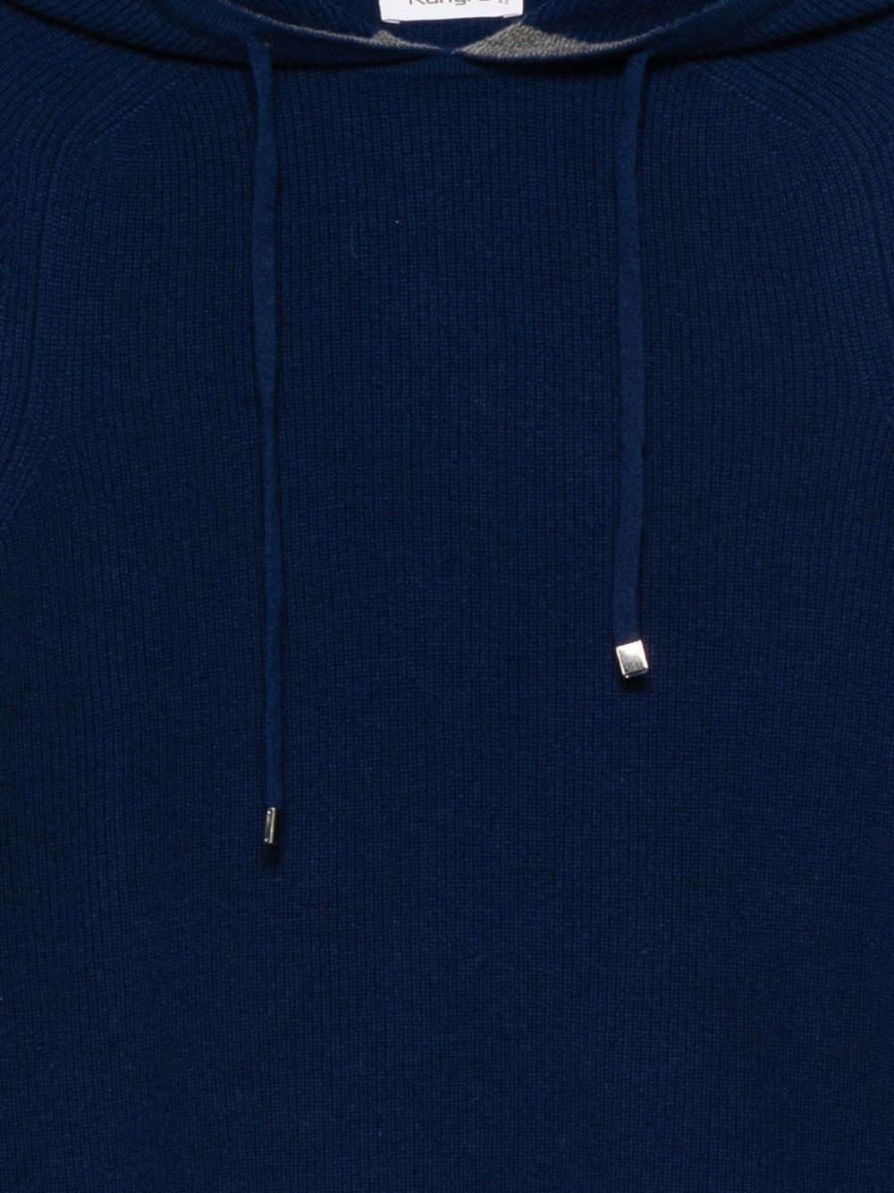 Felpa  con cappuccio in cashemere in blu Kangra - uomo 