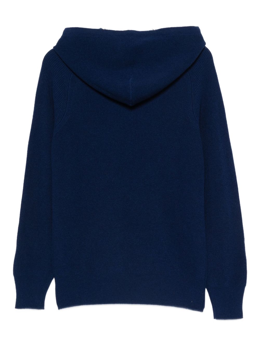 Felpa  con cappuccio in cashemere in blu Kangra - uomo 
