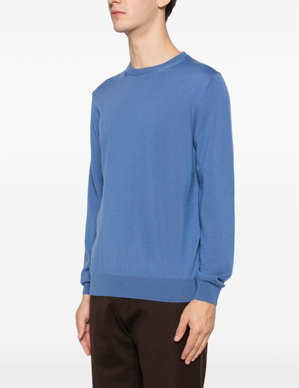 Maglione a girocollo in blu Kangra - uomo 