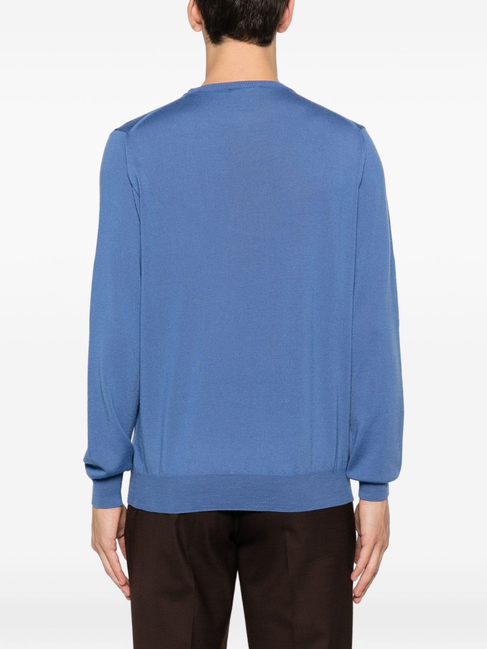 Maglione a girocollo in blu Kangra - uomo 