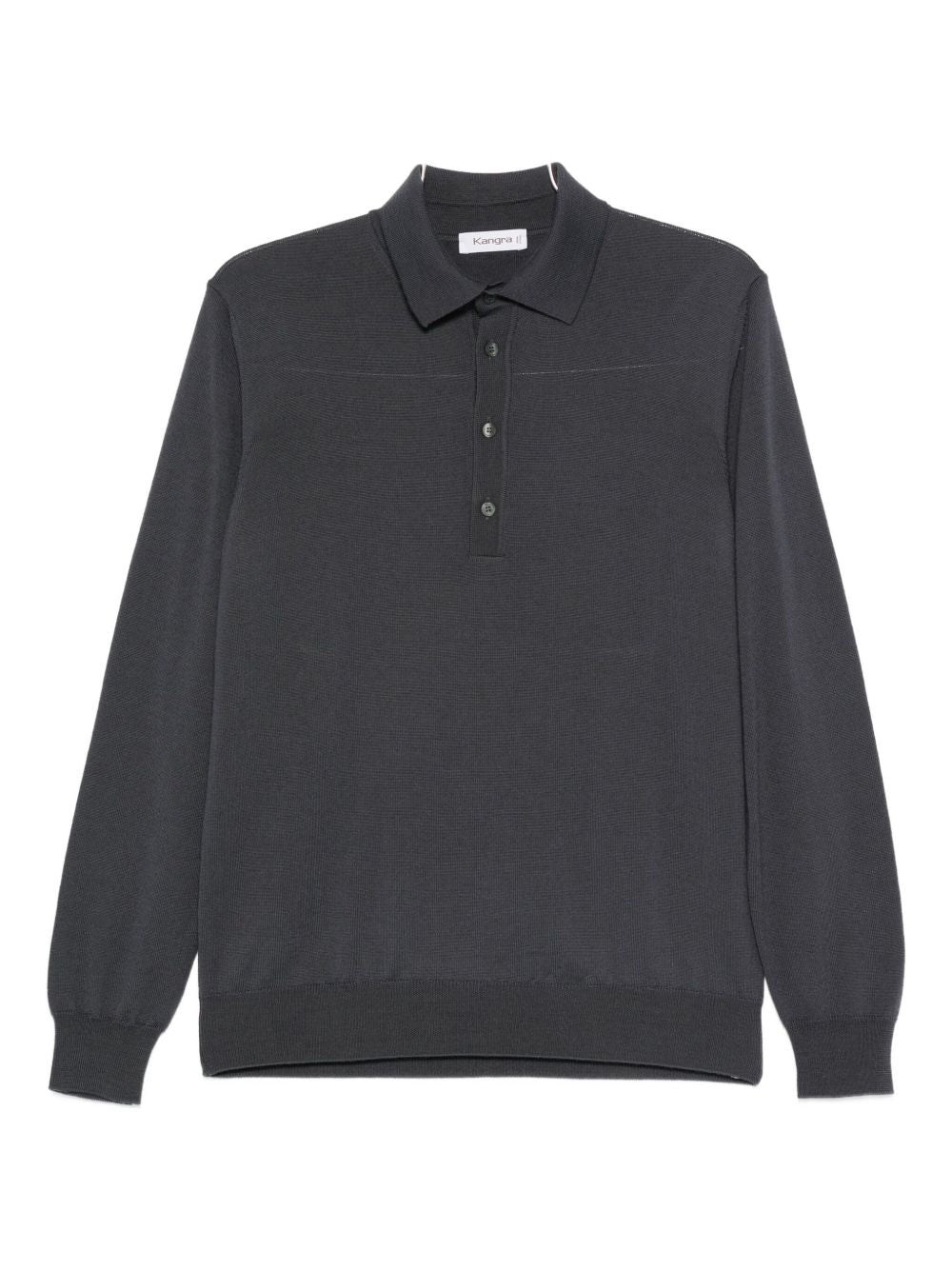 Maglione con colletto stile polo in grigio Kangra - uomo 