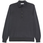 Maglione con colletto stile polo in grigio Kangra - uomo 