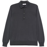 Maglione con colletto stile polo in grigio Kangra - uomo 
