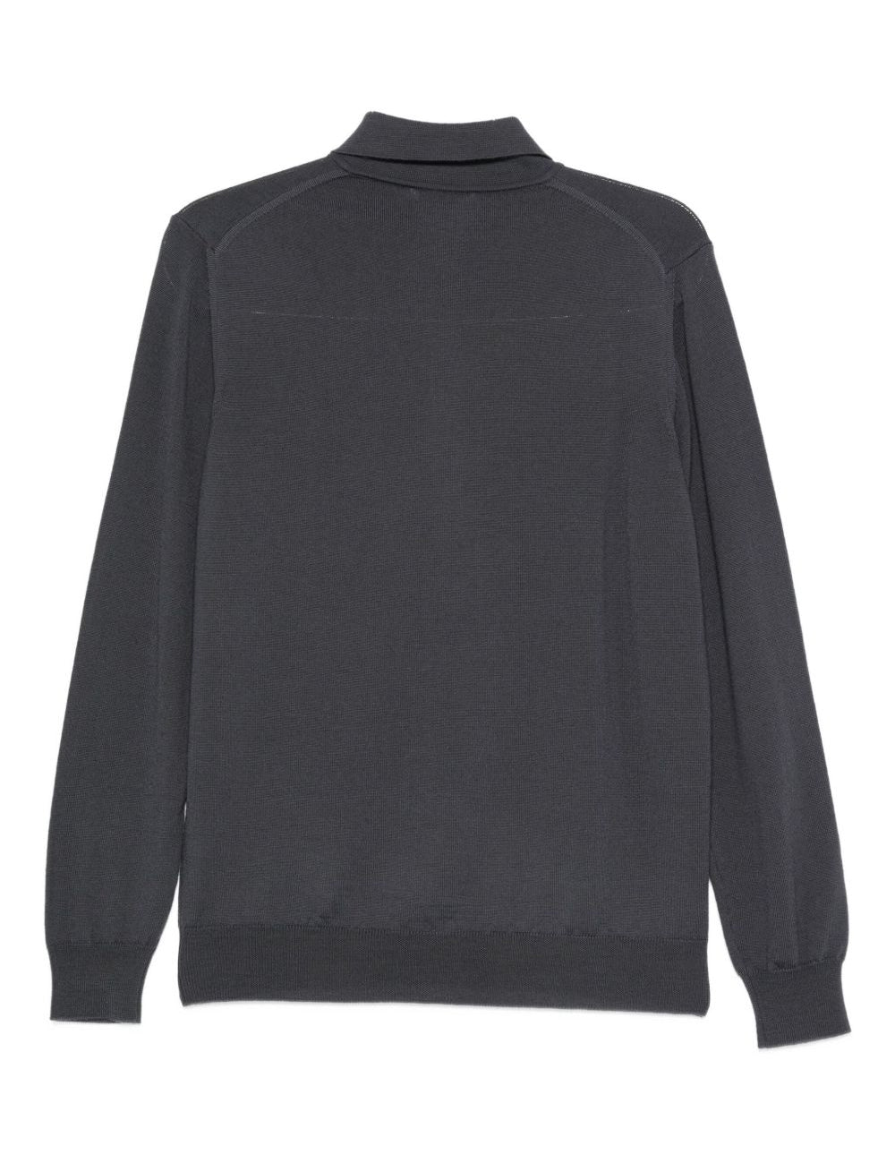 Maglione con colletto stile polo in grigio Kangra - uomo 