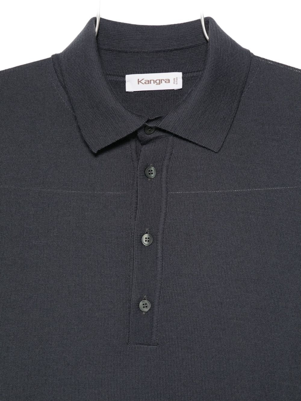 Maglione con colletto stile polo in grigio Kangra - uomo 