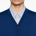 Gilet con scollo a V in blu Kangra - uomo 