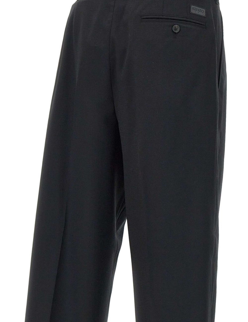 Pantaloni sartoriali con pieghe in nero Kenzo - uomo 