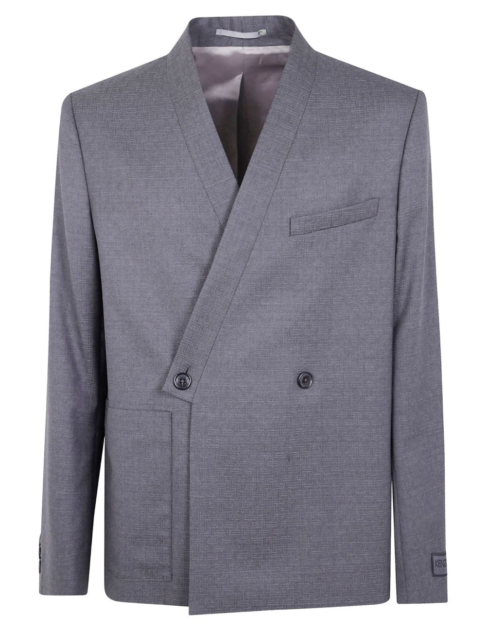 Giacca doppio petto in lana in grigio Kenzo - uomo 