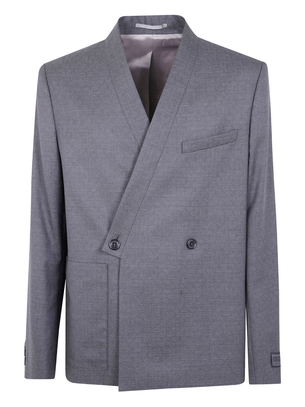Giacca doppio petto in lana in grigio Kenzo - uomo 