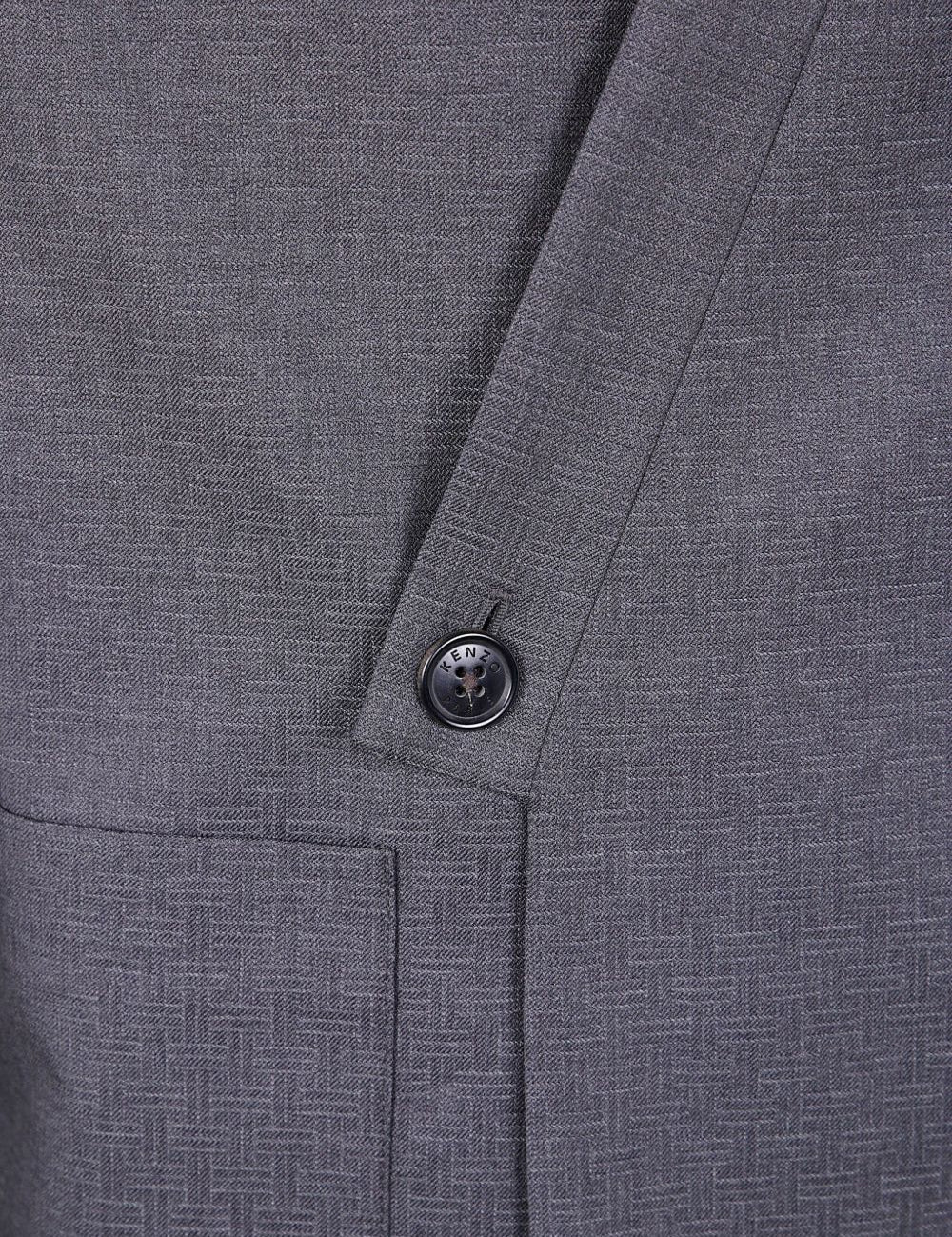 Giacca doppio petto in lana in grigio Kenzo - uomo 