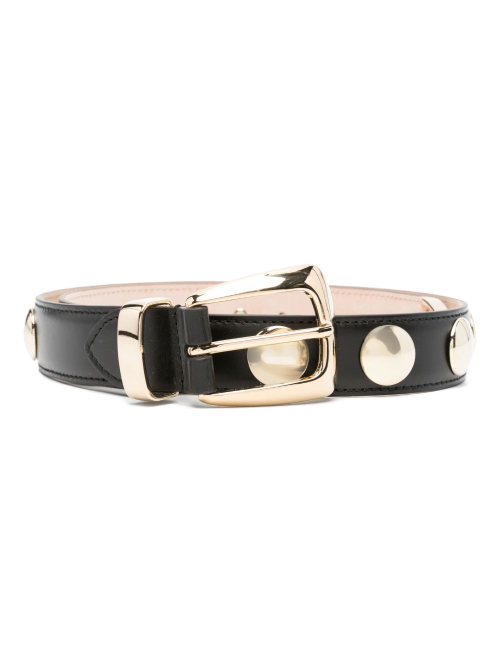 Cintura con borchie in nero e dorato Khaite - donna 