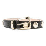 Cintura con borchie in nero e dorato Khaite - donna 
