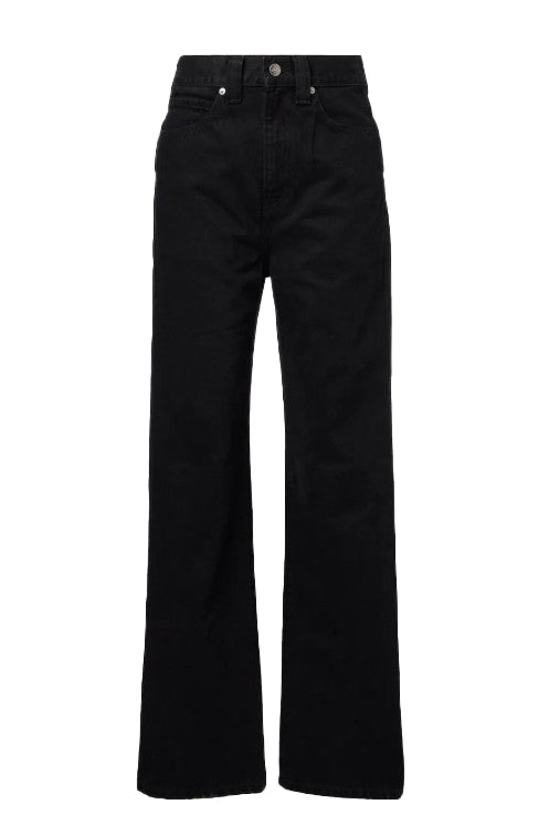 Jeans Bonnie con cinque tasche in nero Khaite - donna 