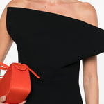 Abito senza spalline cato in nero Khaite - donna 