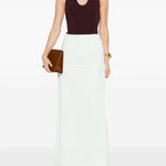 Body con scollo all'americana in borgogna Khaite - donna 