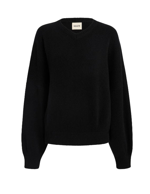 Maglione girocollo in nero Khaite - donna 