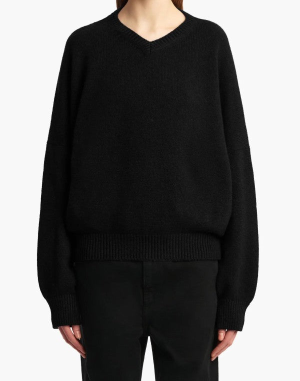 Maglione girocollo in nero Khaite - donna 