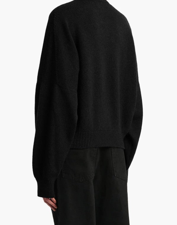 Maglione girocollo in nero Khaite - donna 