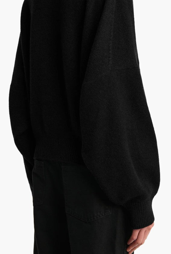 Maglione girocollo in nero Khaite - donna 
