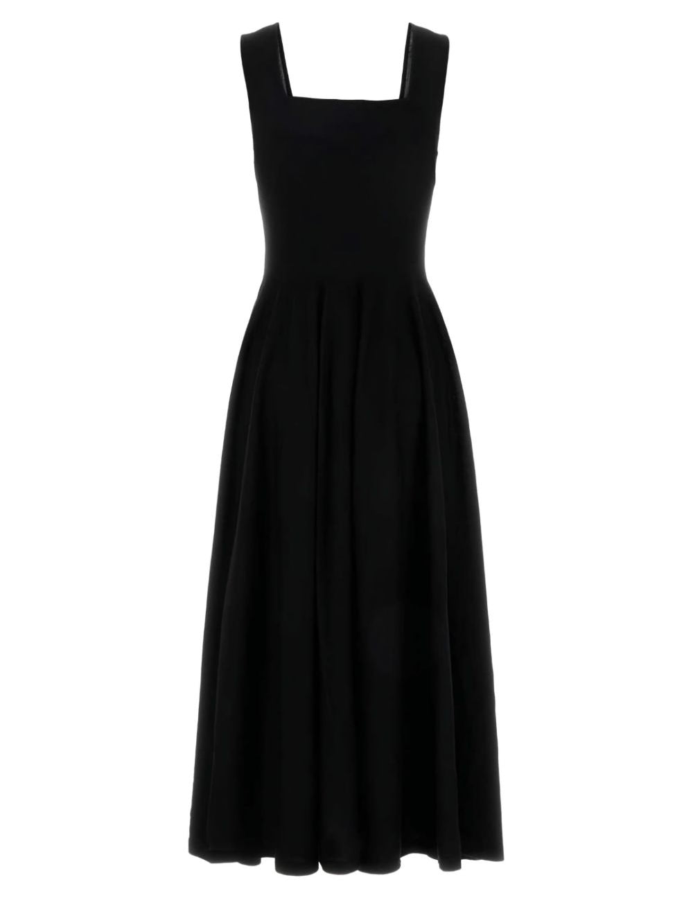 Abito smanicato Jodie con scollo quadrato in nero Khaite - donna 