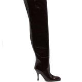Stivali colt 100mm in bordeaux Khaite - donna 