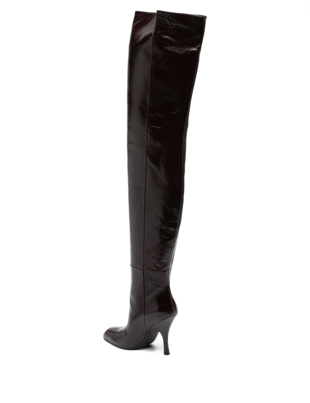 Stivali colt 100mm in bordeaux Khaite - donna 