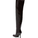 Stivali colt 100mm in bordeaux Khaite - donna 