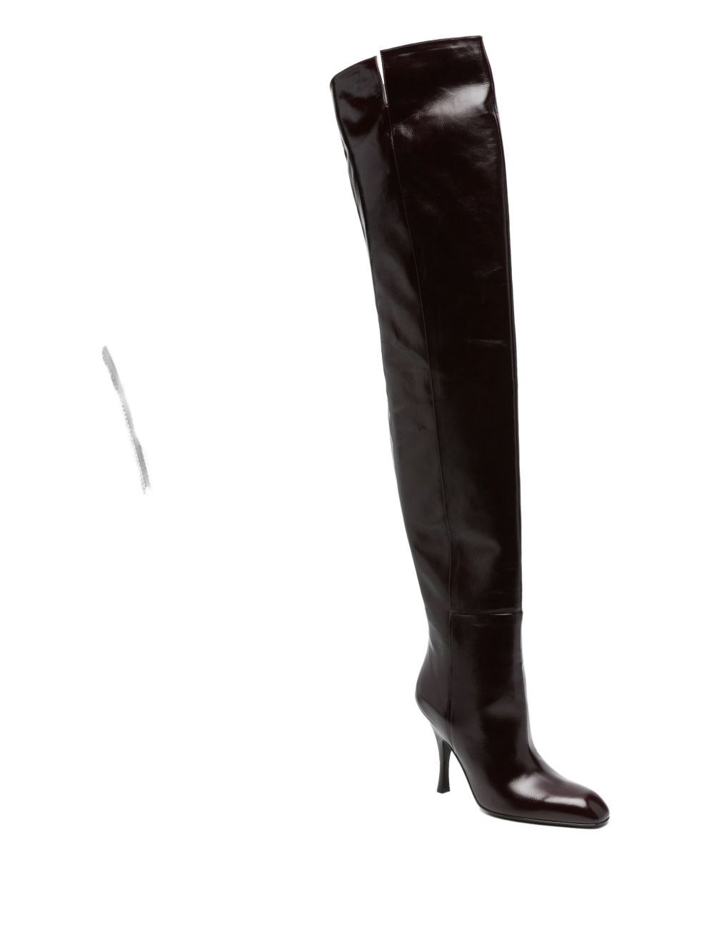 Stivali colt 100mm in bordeaux Khaite - donna 