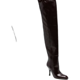 Stivali colt 100mm in bordeaux Khaite - donna 