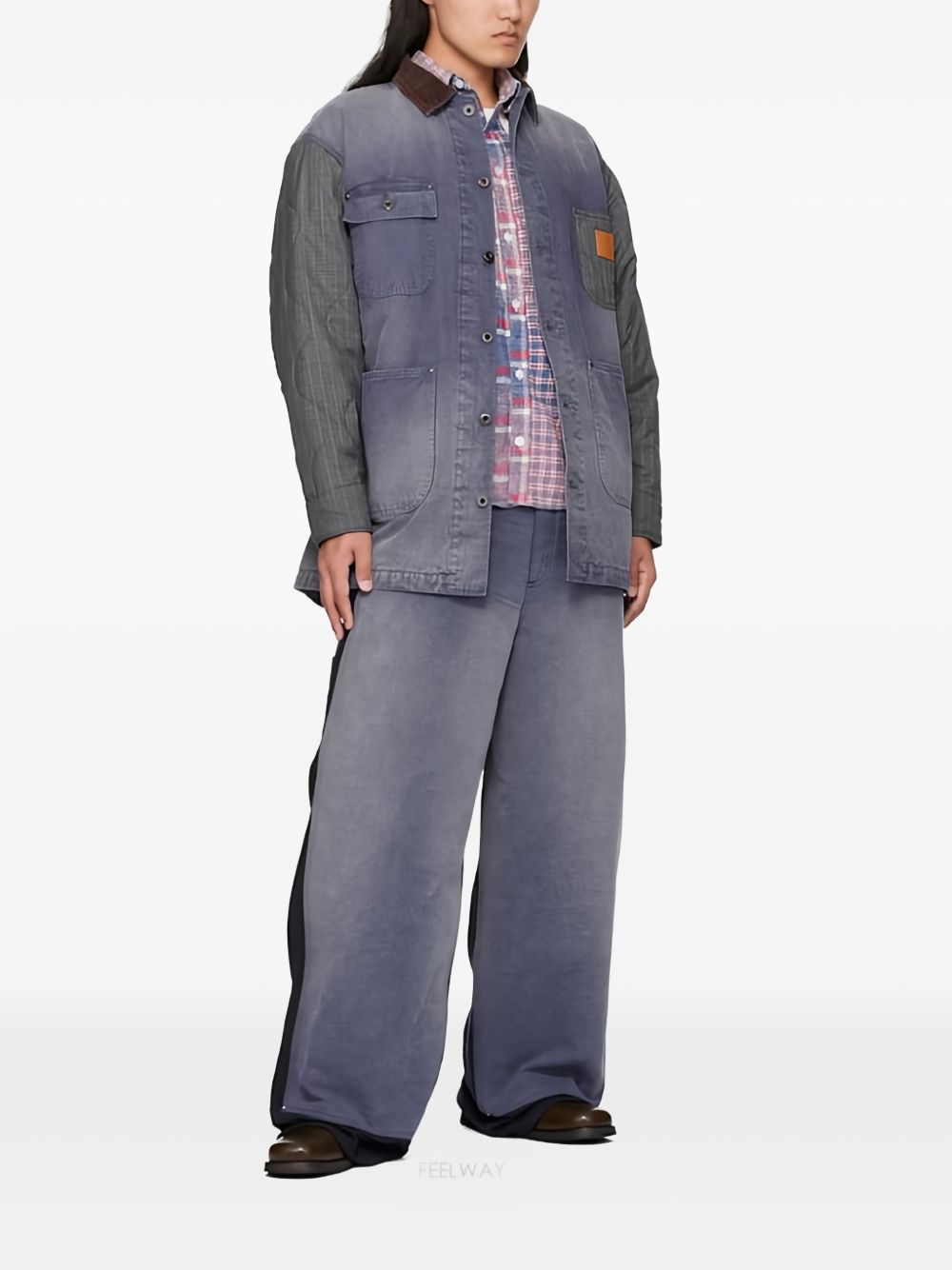 Giacca con design a pannelli multicolore Khoki - uomo 