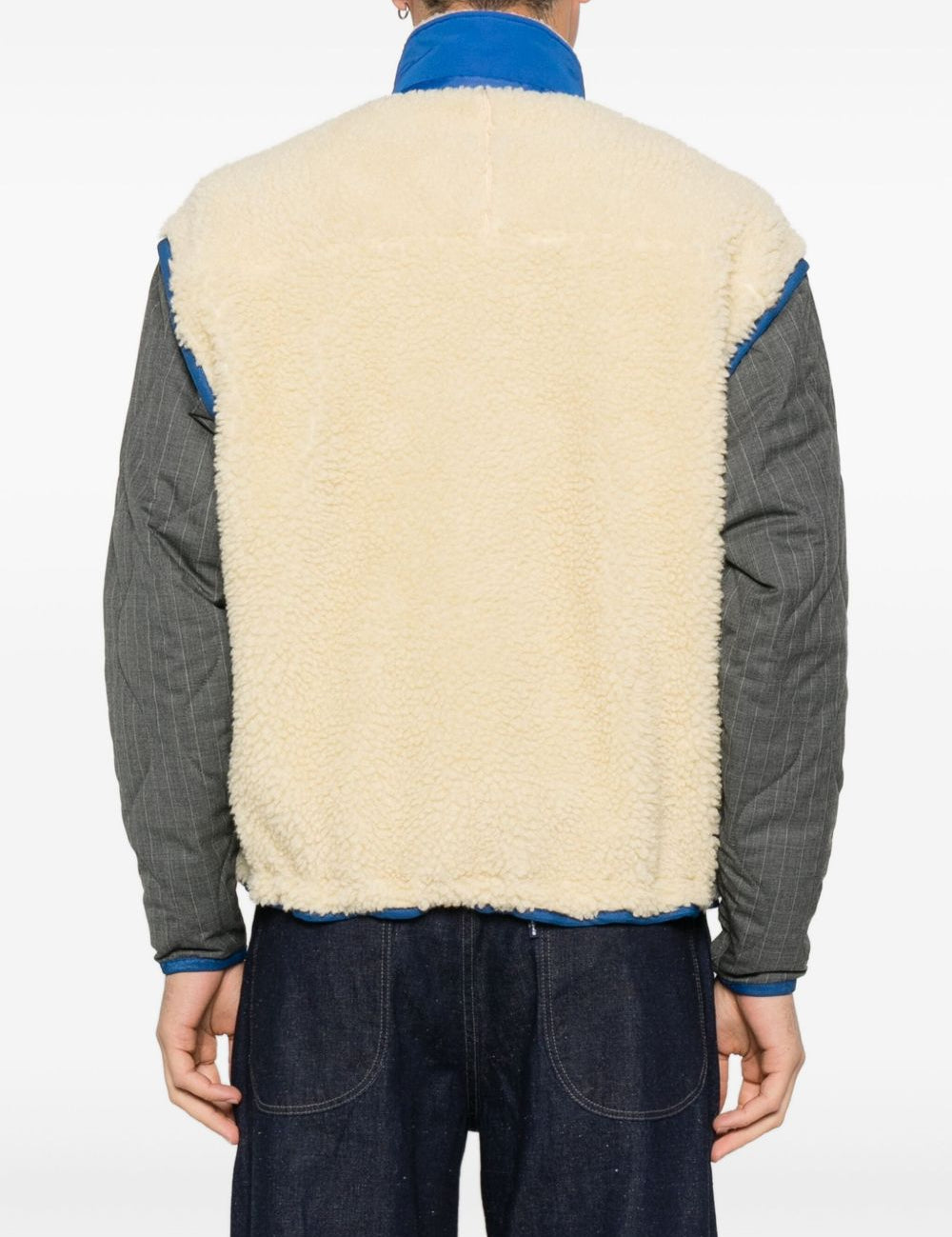 Giacca con pannelli in pile multicolore Khoki - uomo 