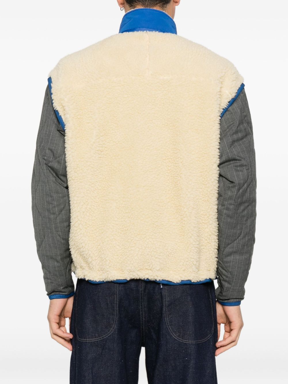 Giacca con pannelli in pile multicolore Khoki - uomo 