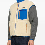 Giacca con pannelli in pile multicolore Khoki - uomo 